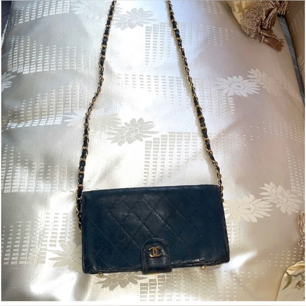 SOLD Authentic WOC Large Timeless Wild Stitch Chanel Leather Wallet Snap Closure - Picture 9 of 15